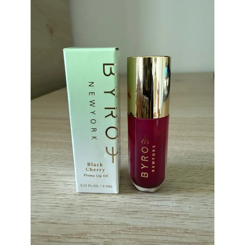 $26 New BYROE Black Cherry Plump Lip Oil 3.7mL Beauty Hydrating Gloss - Picture 2 of 7